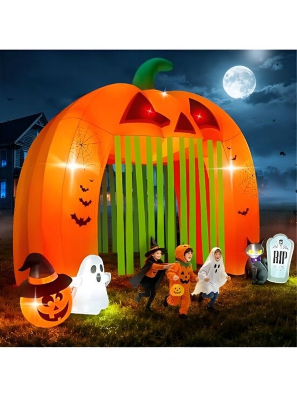 12FT Halloween Inflatables Archway Pumpkin Haunted House